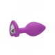 Plug Bijou Anal Heart Violet 6 x 2,8 cm