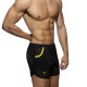 Rocky Long Shorts Black and Yellow