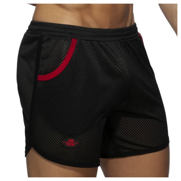 Rocky Long Shorts Black and Red