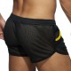 Pocket Rocky Shorts Black-Yellow