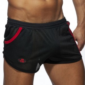 AD Fetish Pocket Rocky Shorts Black-Red