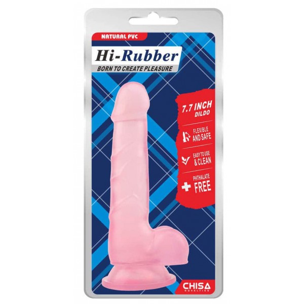 Dildo rosa Hi-Rubber 14 x 3,6 cm