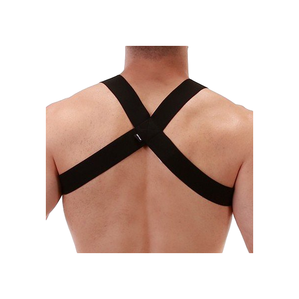 Imbracatura elastica nero opaco