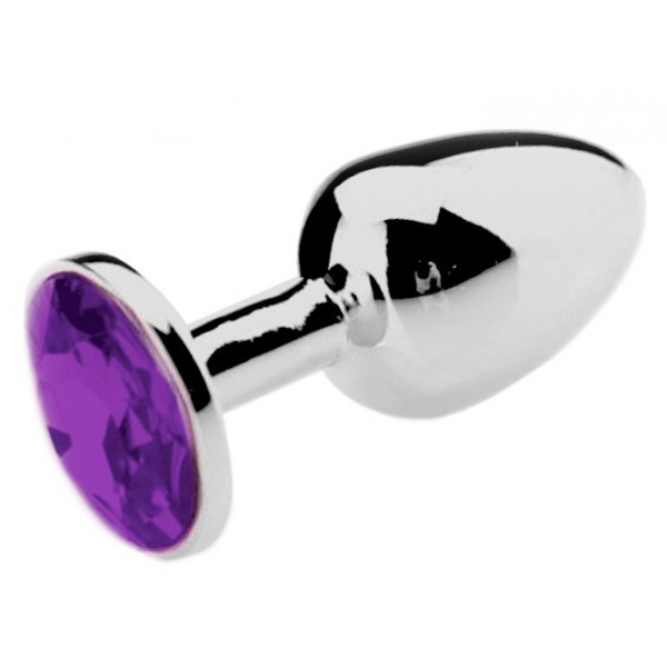 Schmuckstecker Strass Violett - LARGE 8 x 4cm