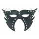 Cat open Mouth Mask Black