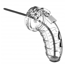 MANCAGE Model 16 - Chastity - 4.5" - Cage with Silicone Urethal Sounding