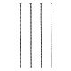 Pack of 4 Spiral Screw urethra rods 30 cm - Diameters from 3 to 6mm