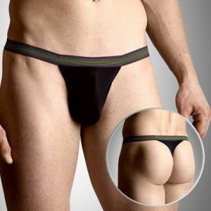 Softline Mens thongs 4496 - black 