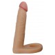 Double Dildo Cockring - 14 x 2.8 cm Flesh