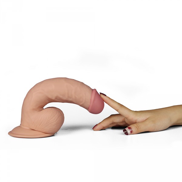 Ultra Soft vibrating dildo 16 x 4.5 cm