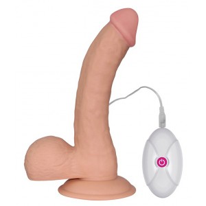 Ultra Soft Dude Dildo vibratório ultra macio 17 x 4,5 cm