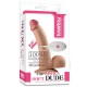 Dildo vibratório ultra macio 17 x 4,5 cm