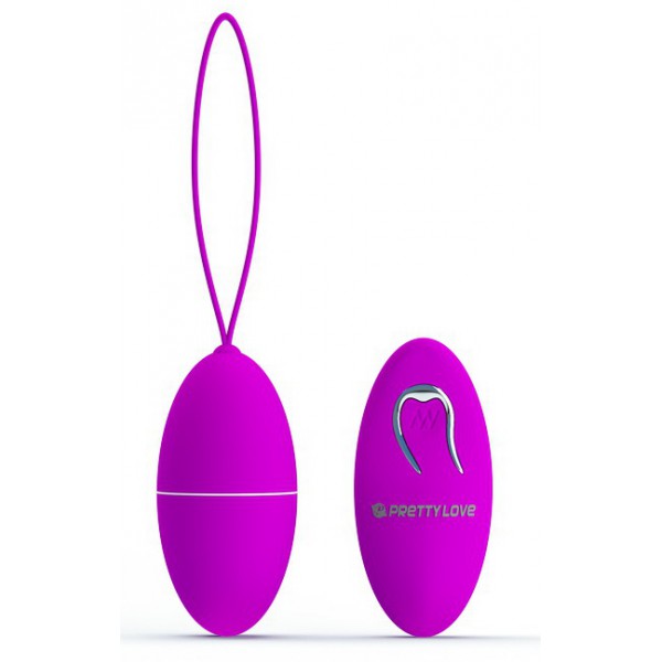 Joanne Purple Wireless Vibrating Egg - 7 x 3.5 cm