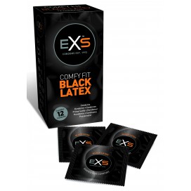 EXS Préservatifs Latex Black x12