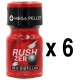 RUSH ZERO Vermelho Destilado 10ml x6