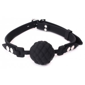 Kiotos Ballknebel PineCone Silicone Schwarz