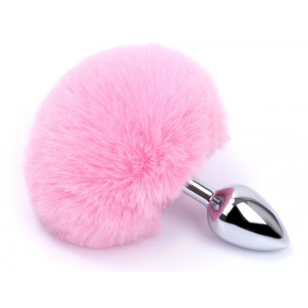 Plug Kaninchenschwanz Bunny Tail 6 x 2.7 cm Pink