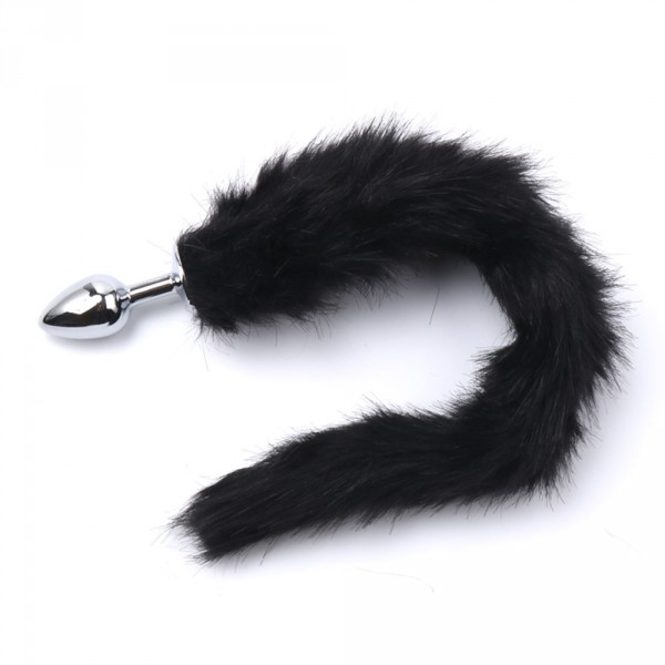 Fox Tail Plug 6 x 2.7 cm Black