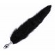 Fox Tail Plug 6 x 2.7 cm Black