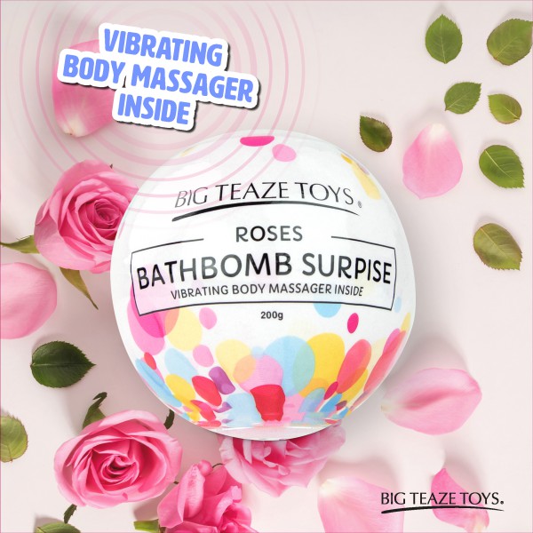 Foaming Bath Bomb with Vibro Pink Fragrance