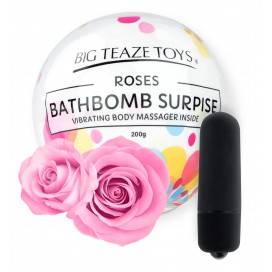 Big Teaze Toys Bombe de bain moussante avec Vibro Parfum Rose