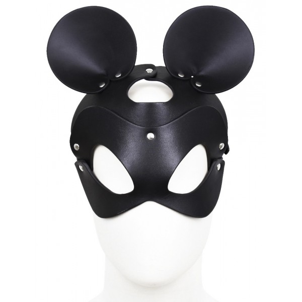 Maschera con volto di topo nero