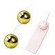 Gold Vibrating Anal Balls 3.5 cm