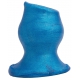 Stopftunnel Schweineloch Platin Blau 12 x 8,5 cm