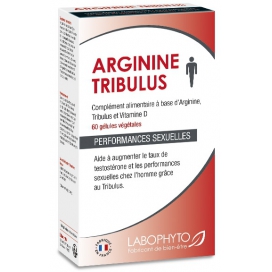 LaboPhyto Stimulant sexuel Arginine Tribulus- Boite de 60 gélules