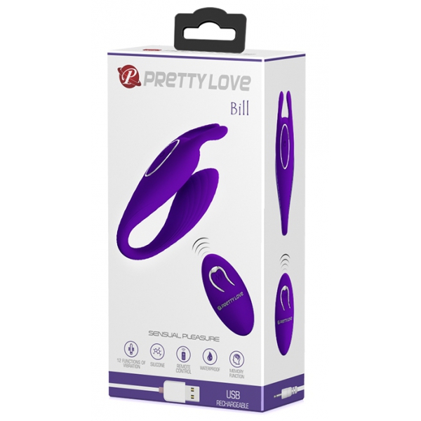 Bill Pretty Love Clitoral Stimulator 10 x 3.3 cm Purple