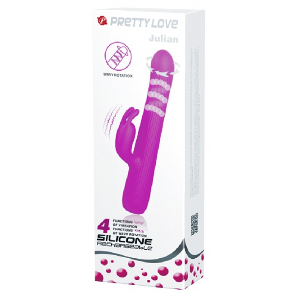 Julian Pretty Love coniglio rotante 12 x 2,5 cm Viola