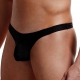 String Niedrige Taille Schwarz