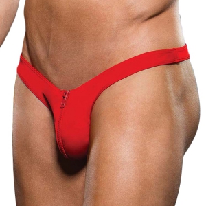 ENVY Red Zipper Thong