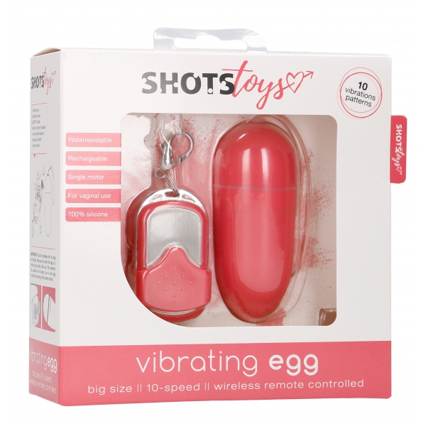 Wireless vibrating egg SPLASH 8 x 3.4 cm Pink