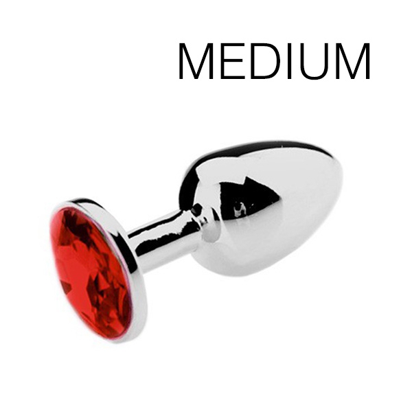 Spolly Schmuck-Plug Medium - Rot 7 x 3.4cm