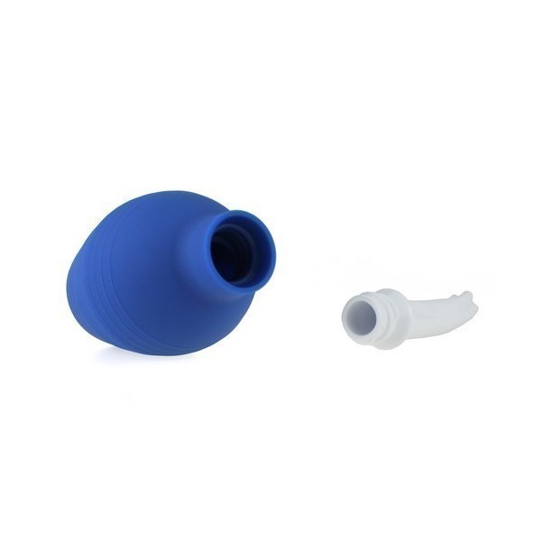 Bulbo per clistere anale blu 2 - Inserimento 12 x 2 cm