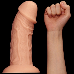 LoveToy Dildo curvo realistico 20 x 6,5 cm