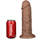 10.5'' Realistic Chubby Vibrating Dildo Brown