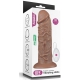 10.5'' Realistic Chubby Vibrating Dildo Brown