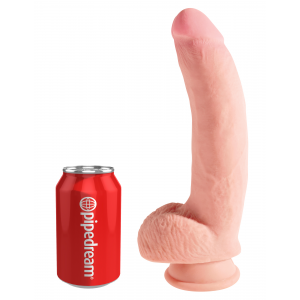 King Cock Consolador 3D triple Densidad Curva 10 - 19 x 5 cm