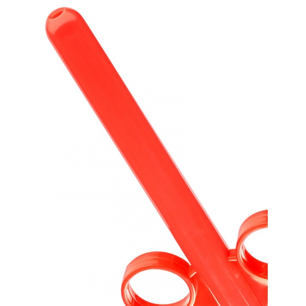 Iniettore di lubrificante Shooter 10mL rosso - Inserzione 10 x 1,5 cm
