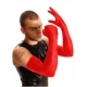 Faust-Schulter-Handschuhe Rot