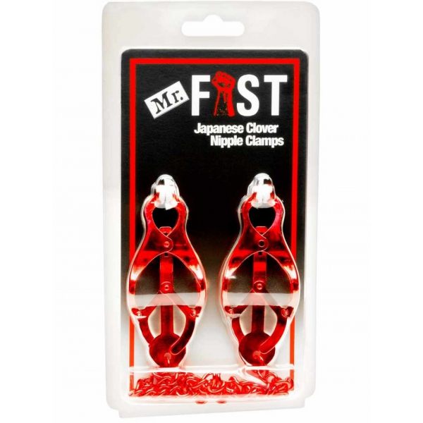 Mr Fist Red Nipple Clamps