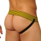 Jockstrap Vuist Leder Geel