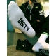 Dirty White-Green Socks