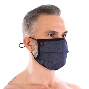 TOF Paris Denim pleated washable mask