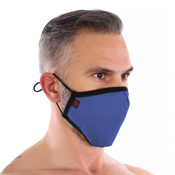 Fashion Blue Seamless Washable Mask