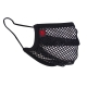 Washable Pleated Mesh Over-Mask Black