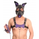 PUPPY SET PURPLE LEATHER EARS AND TONGUE