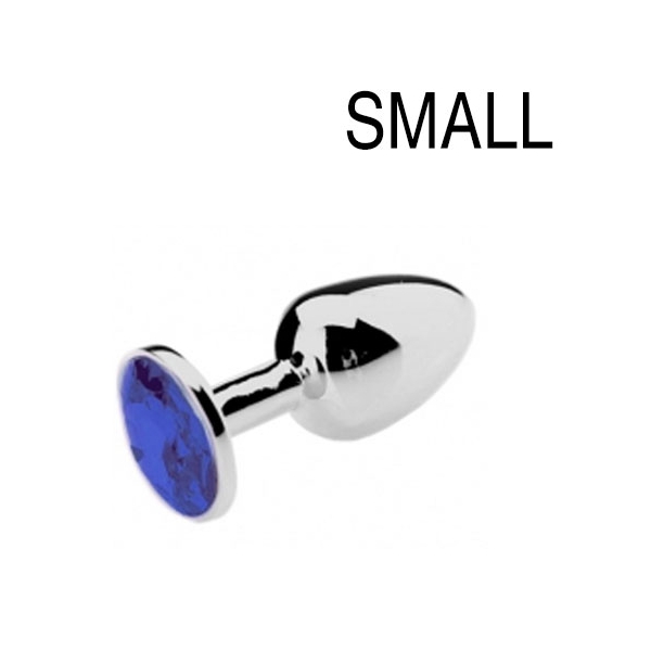 Plug anal avec Bijou JEWEL Bleu 6 x 2.7 cm